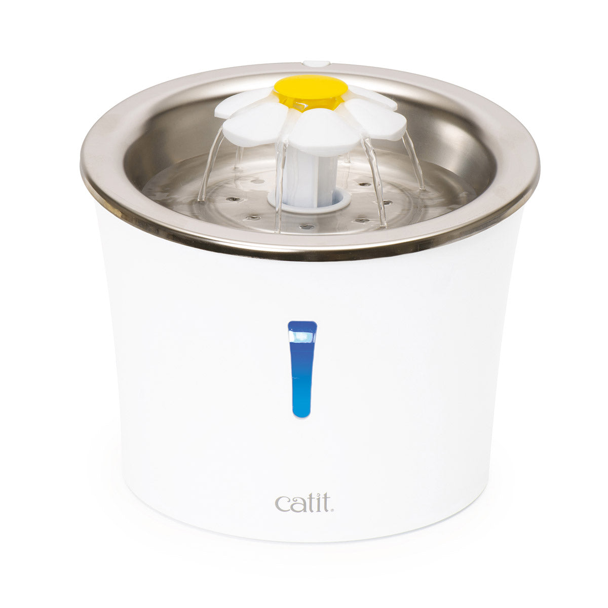 Catit 3L Flower Stainless Steel Water Fountain