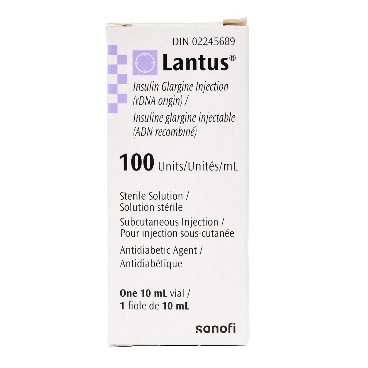 Lantus insulin 100U/ml x 10ml