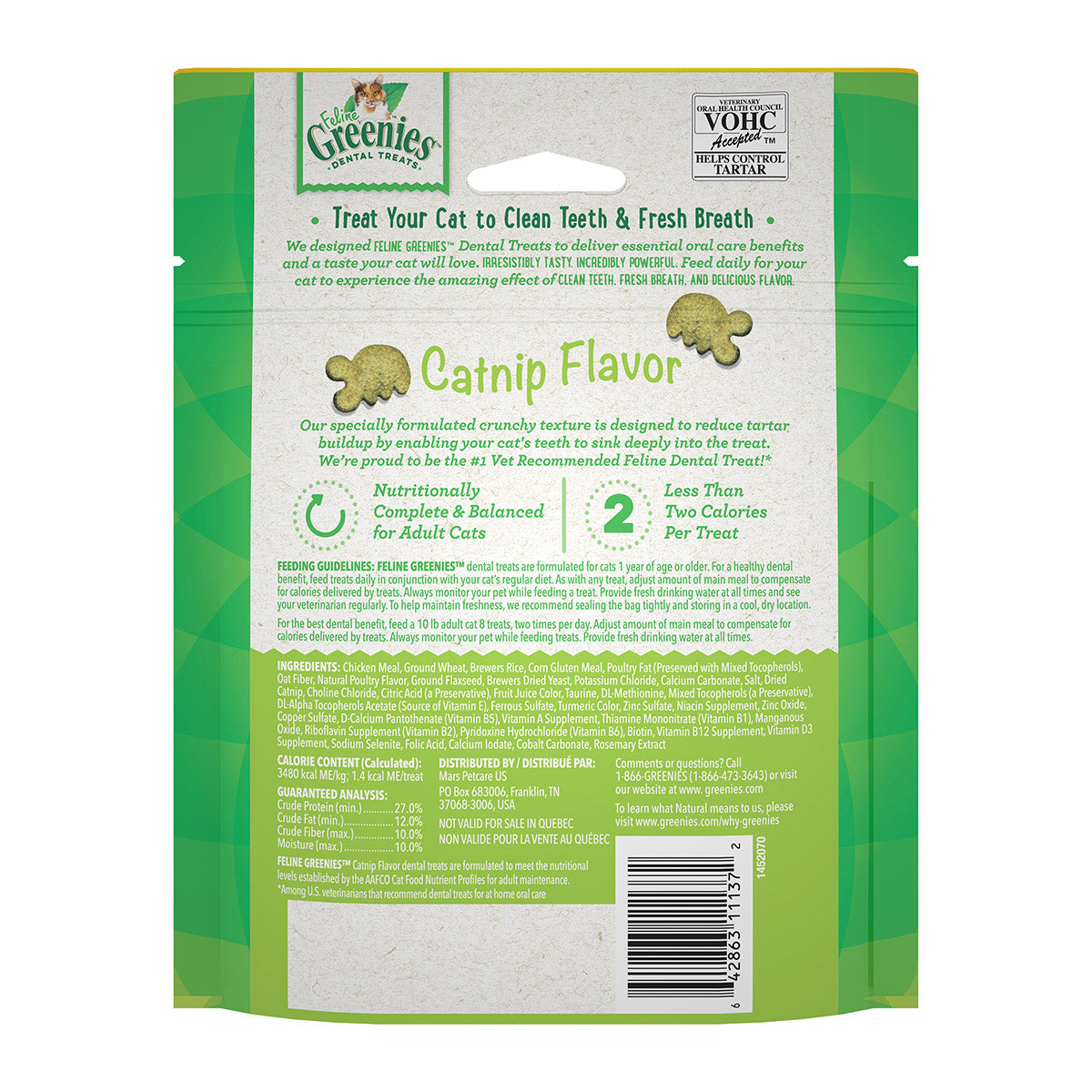 Greenie Feline Dental Treats 4.6oz