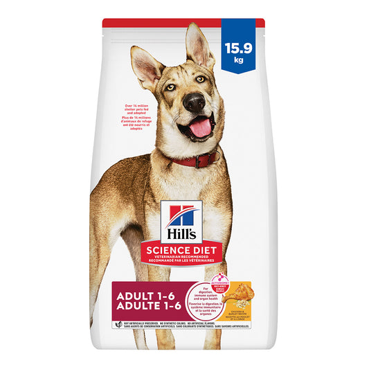 Canine Science Diet Adult 1-6 Chicken & Barley 35lb
