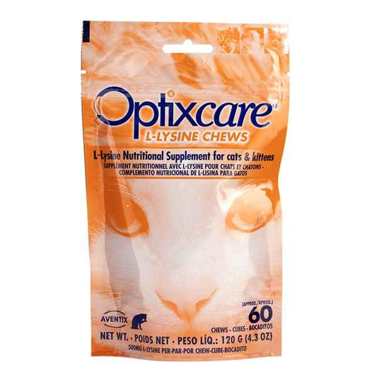 Optixcare L-Lysine Chews for Cats & Kittens
